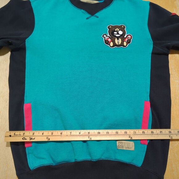 Entree LS Authentic Bear Skateboard Sweatshirt Size Small Blue Black long sleeve - Picture 12 of 16